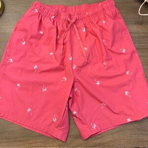 Old Navy Coral Palm Swim Trunks
